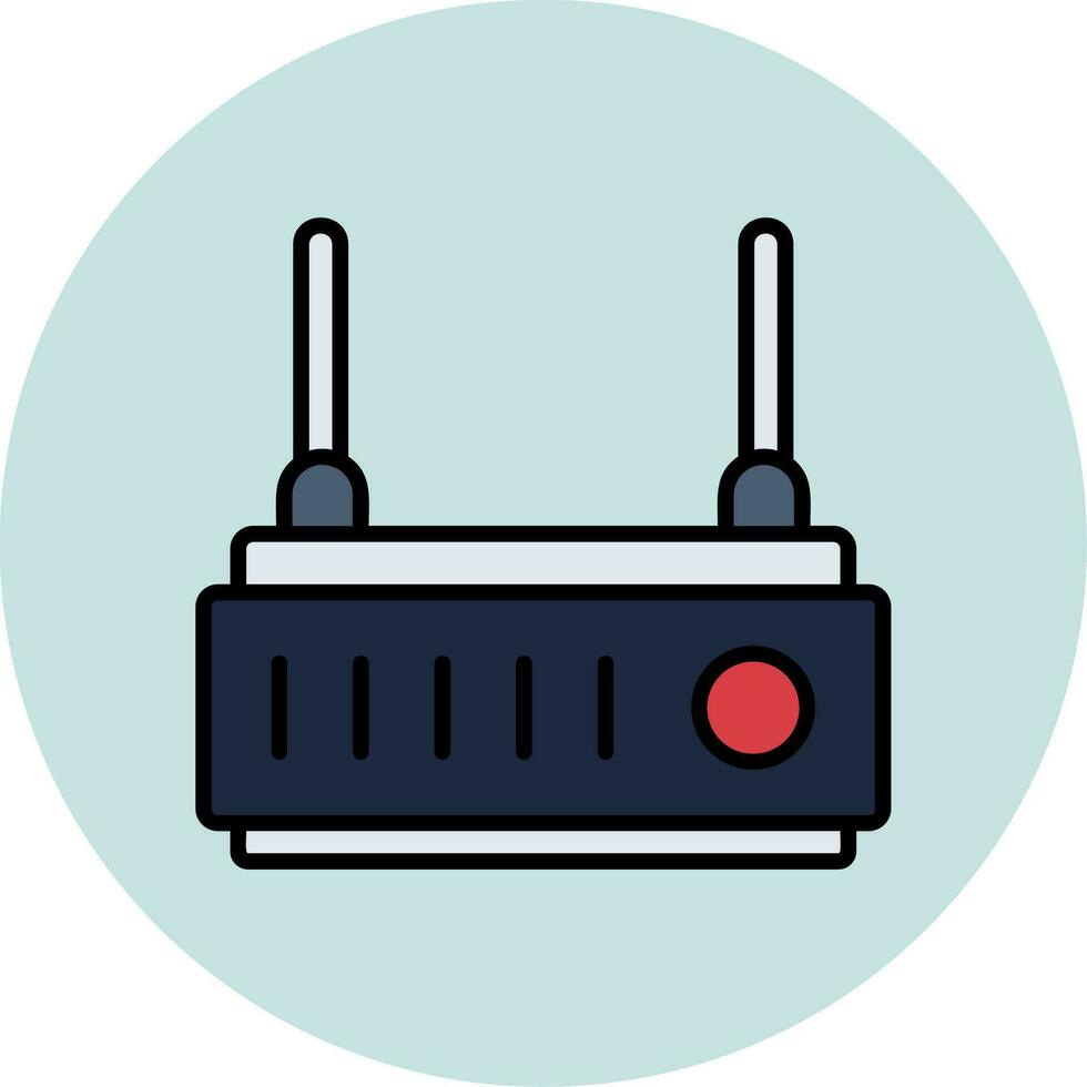 WLAN-Router-Vektorsymbol vektor