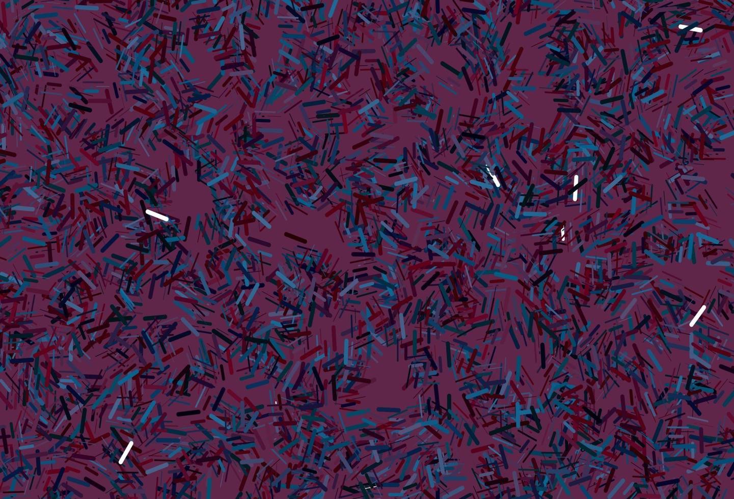 dunkelrosa, blauer Vektorhintergrund mit langen Linien. vektor