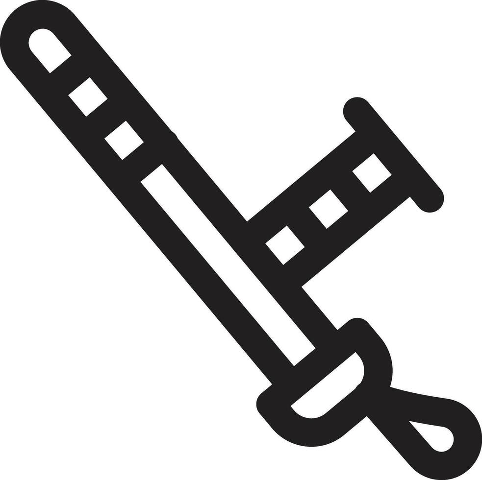 Schlagstock-Vektor-Symbol vektor