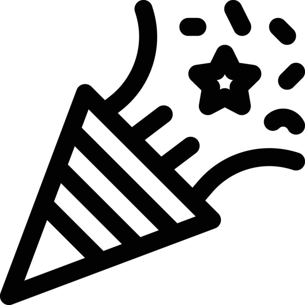 Party Popper Vektor Symbol