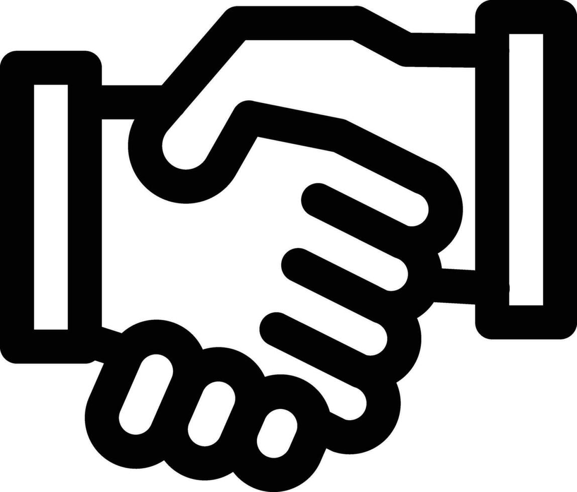 Handshake-Vektor-Symbol vektor