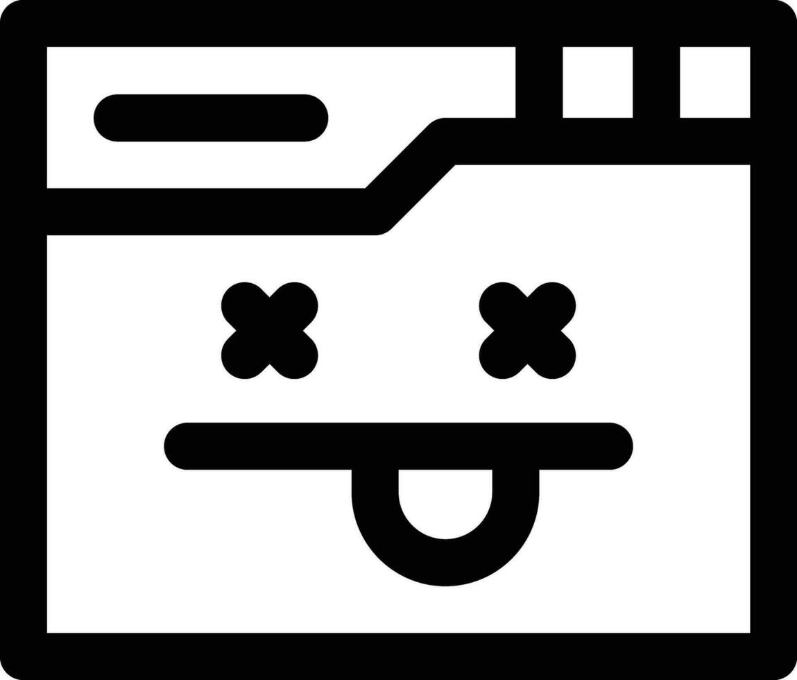 Webseite tot Vektor Symbol