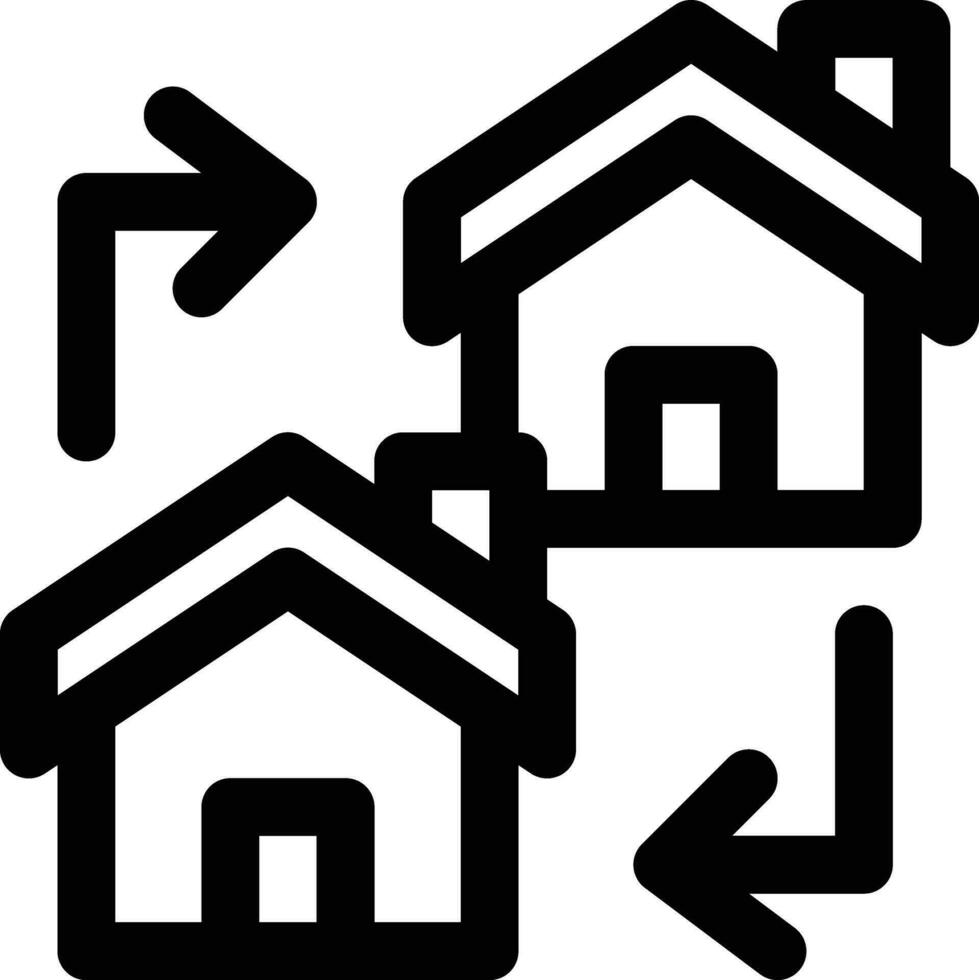 Haus Austausch Vektor Symbol