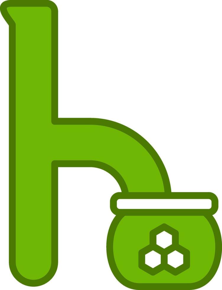 klein h Vektor Symbol