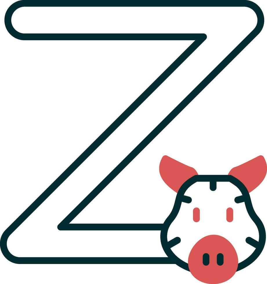 Hauptstadt z Vektor Symbol