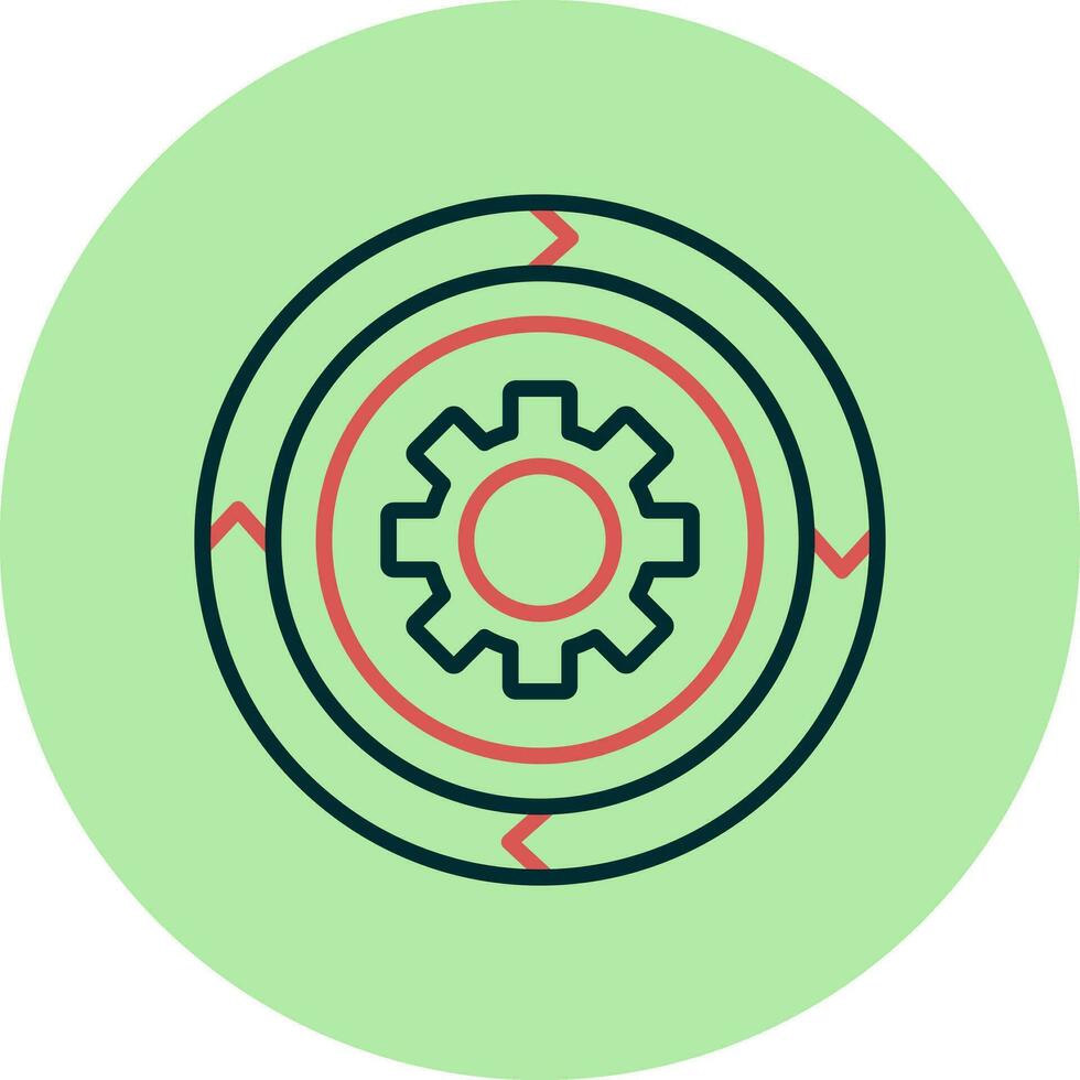 Kreisdiagramm-Vektorsymbol vektor