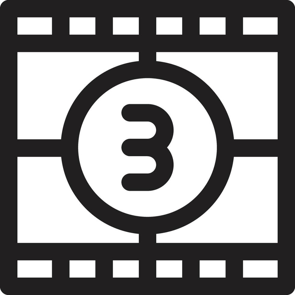 Kino Countdown Vektor Symbol