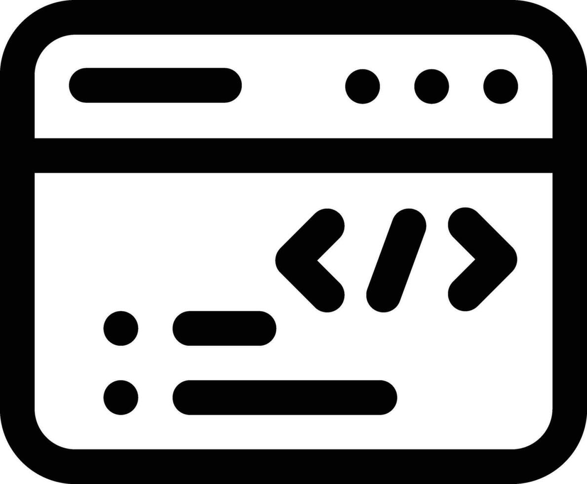 webb kodning vektor ikon