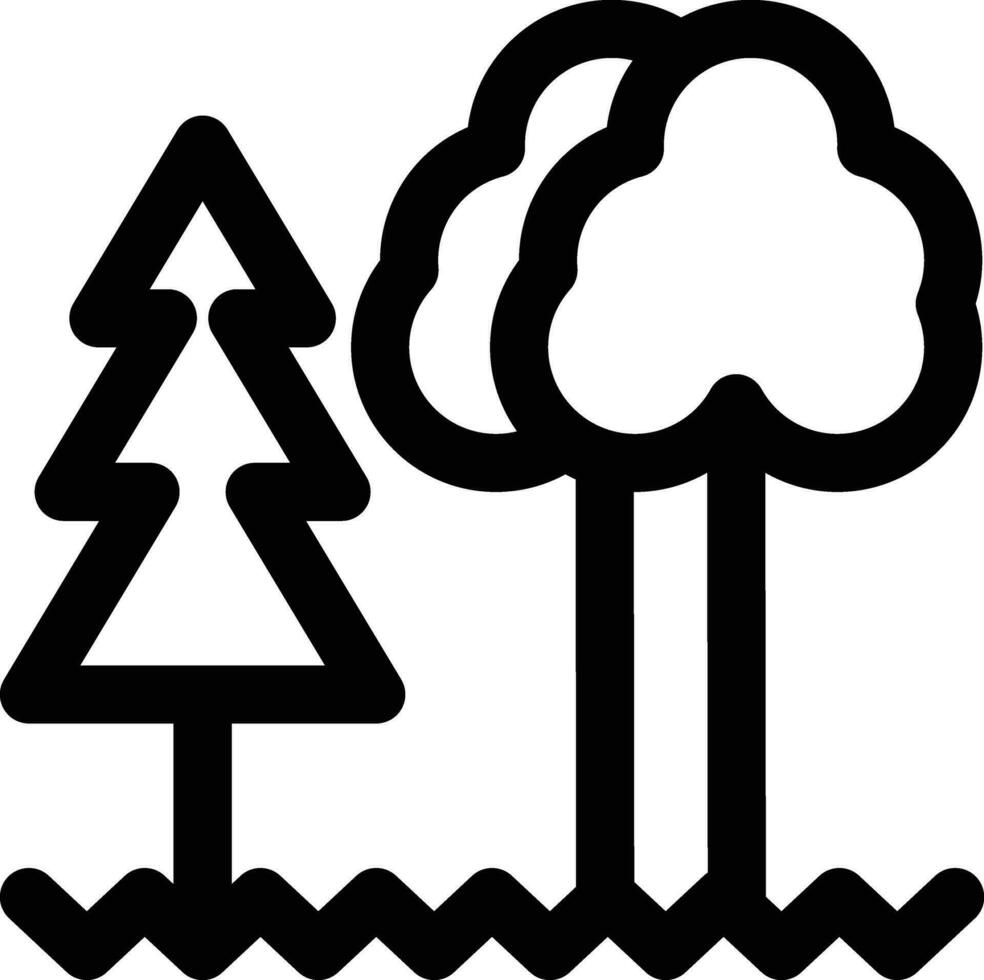 Wald-Vektor-Symbol vektor