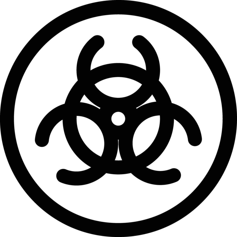 biohazard vektor ikon