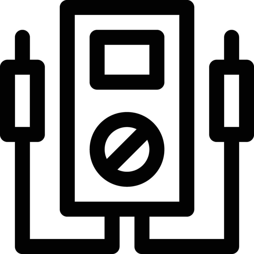 Stromspannung Indikator Vektor Symbol