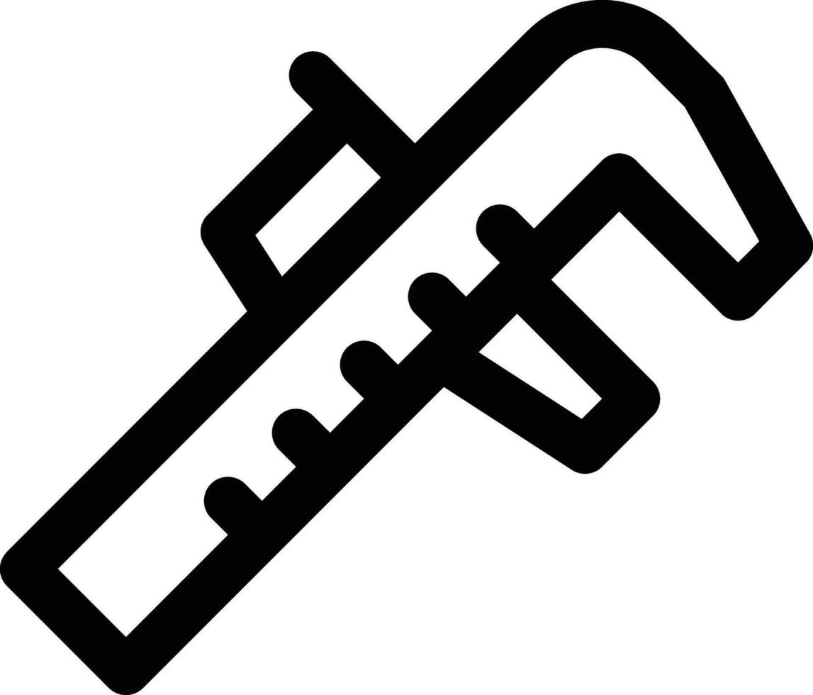 Nonius-Bremssattel-Vektorsymbol vektor