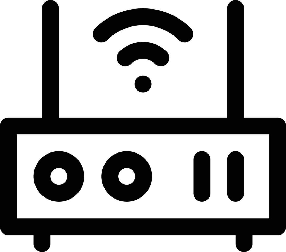 WLAN-Router-Vektorsymbol vektor