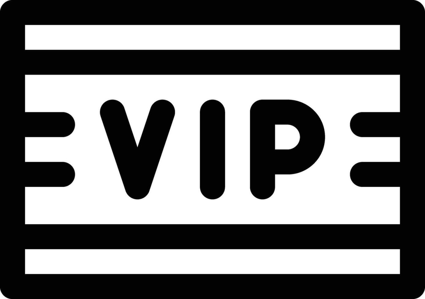 VIP-Pass-Vektor-Symbol vektor