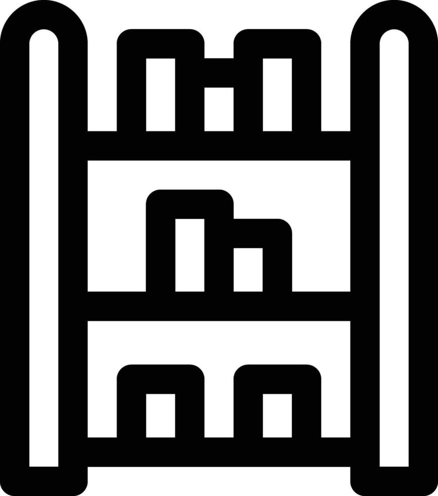 Bibliothek Regale Vektor Symbol