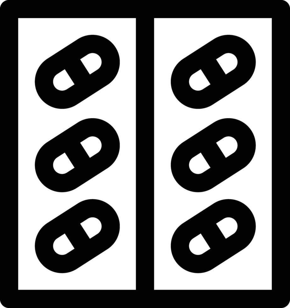 Tabletten Paket Vektor Symbol