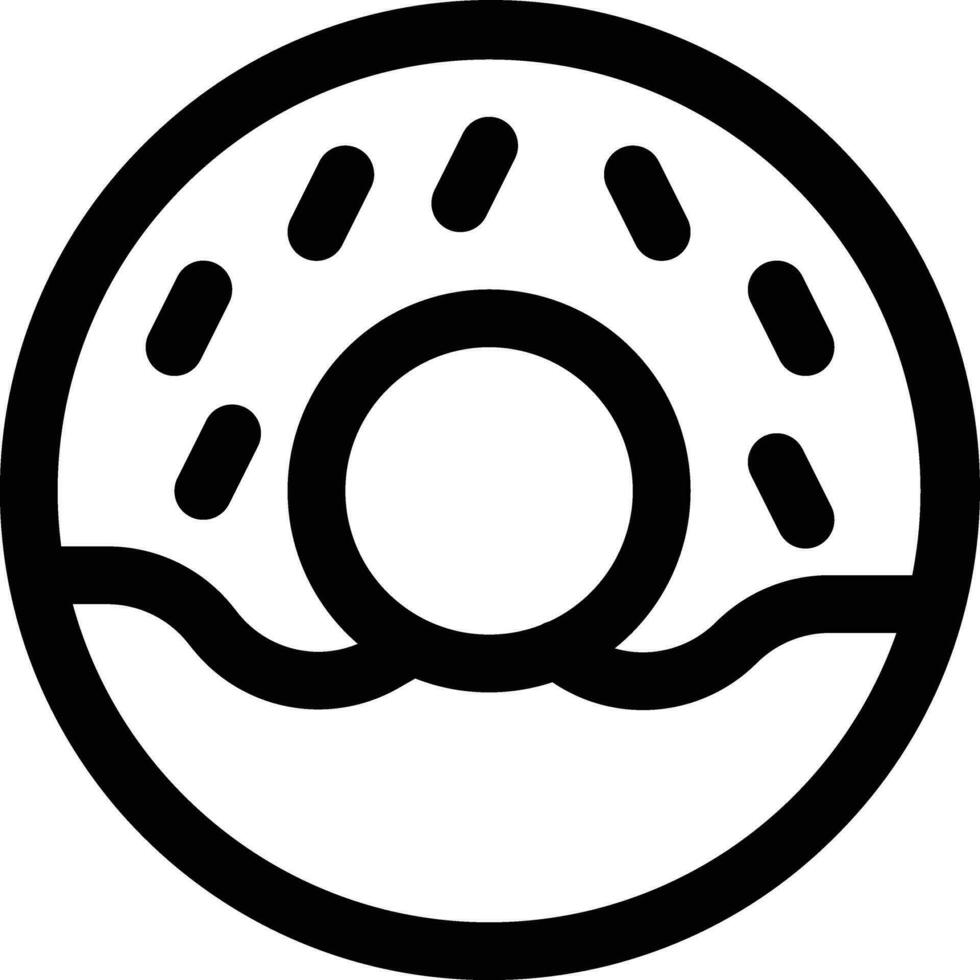 Donut-Vektor-Symbol vektor