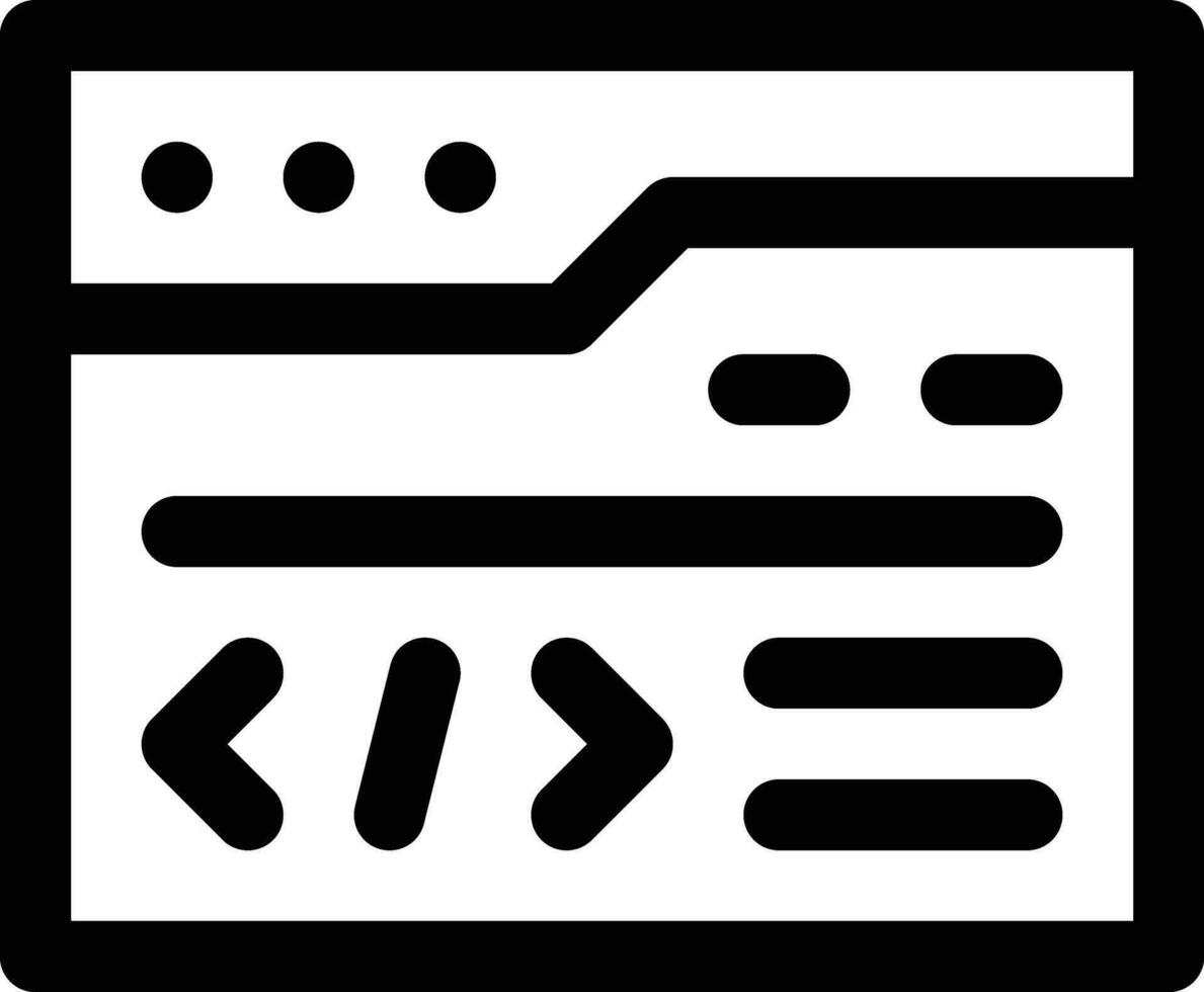 Webseite Codierung Vektor Symbol