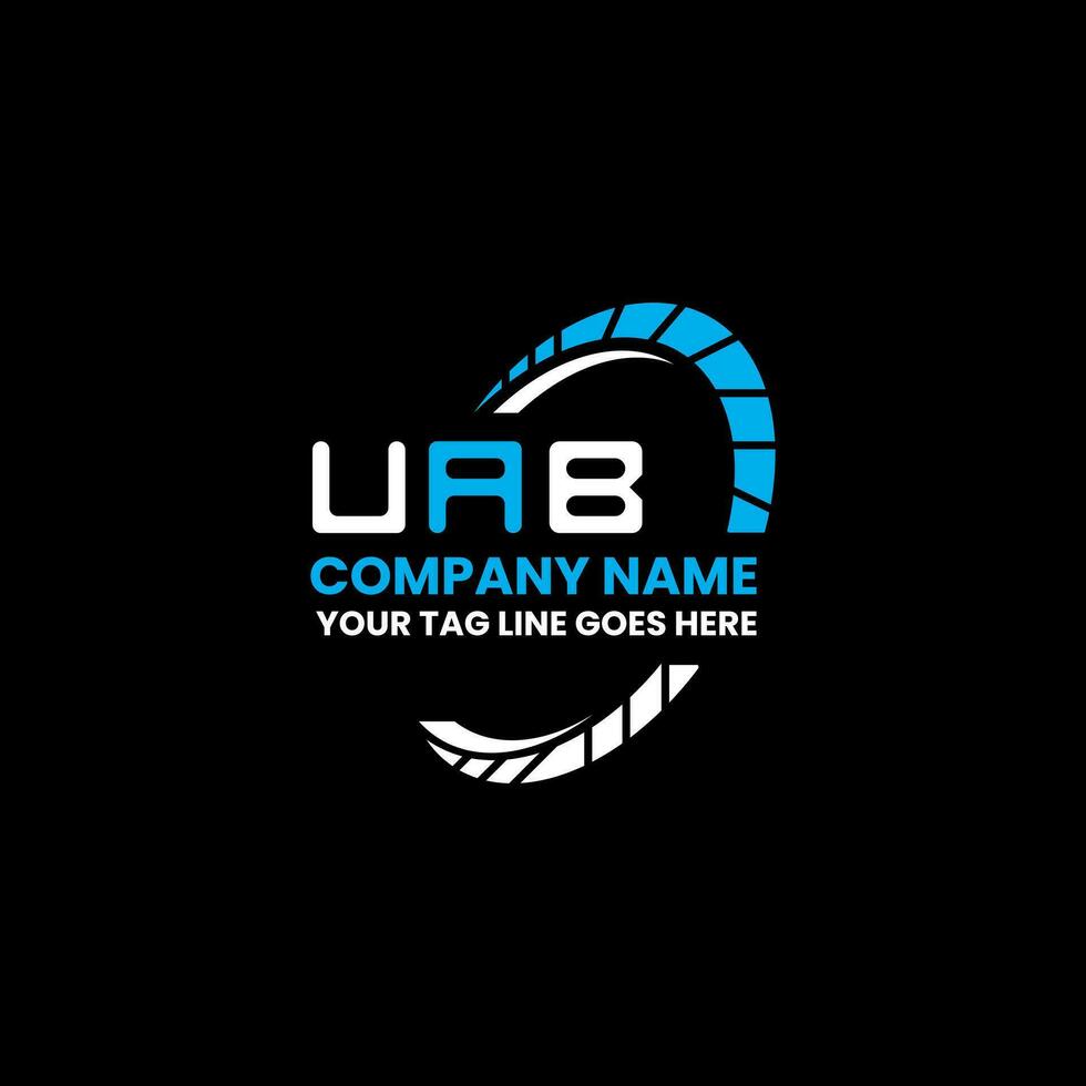 uab Brief Logo Vektor Design, uab einfach und modern Logo. uab luxuriös Alphabet Design