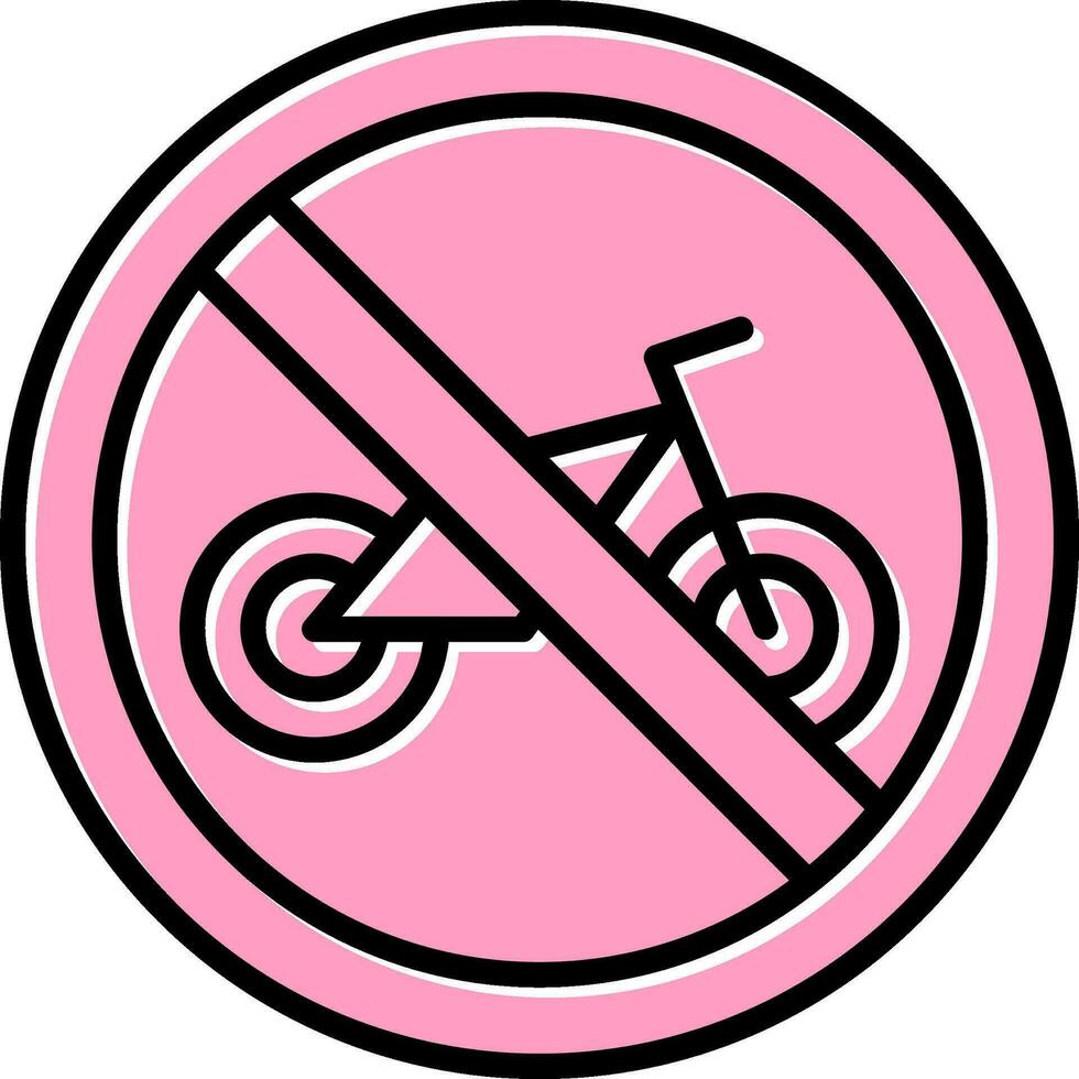 Nein Fahrrad Vektor Symbol