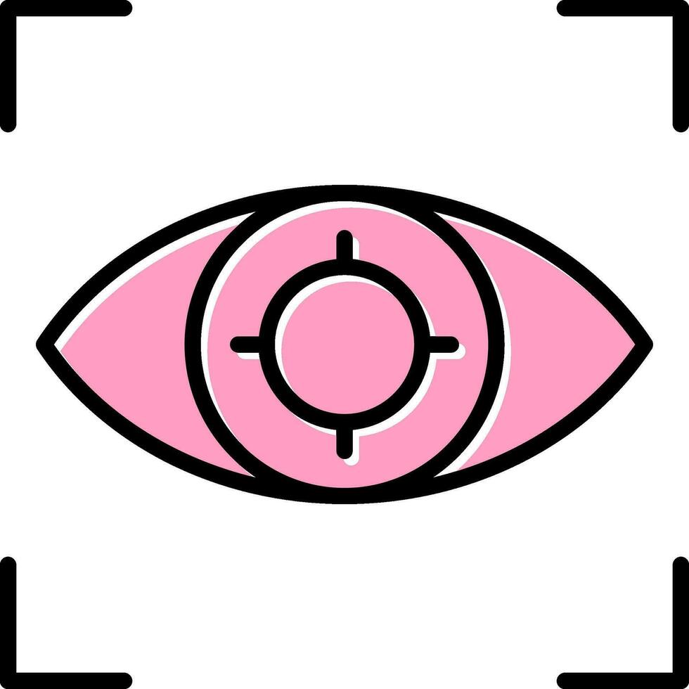 Auge Verfolgung Vektor Symbol