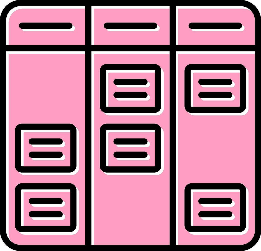 Kanban-Vektorsymbol vektor