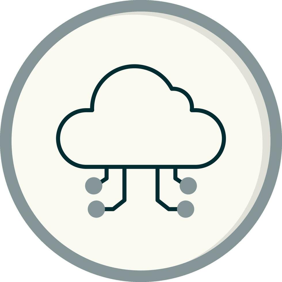 Cloud-Computing-Vektorsymbol vektor