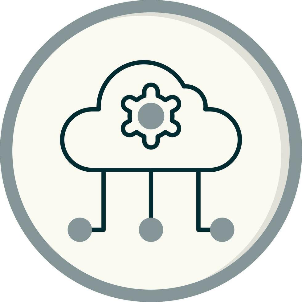 Cloud-Computing-Vektorsymbol vektor