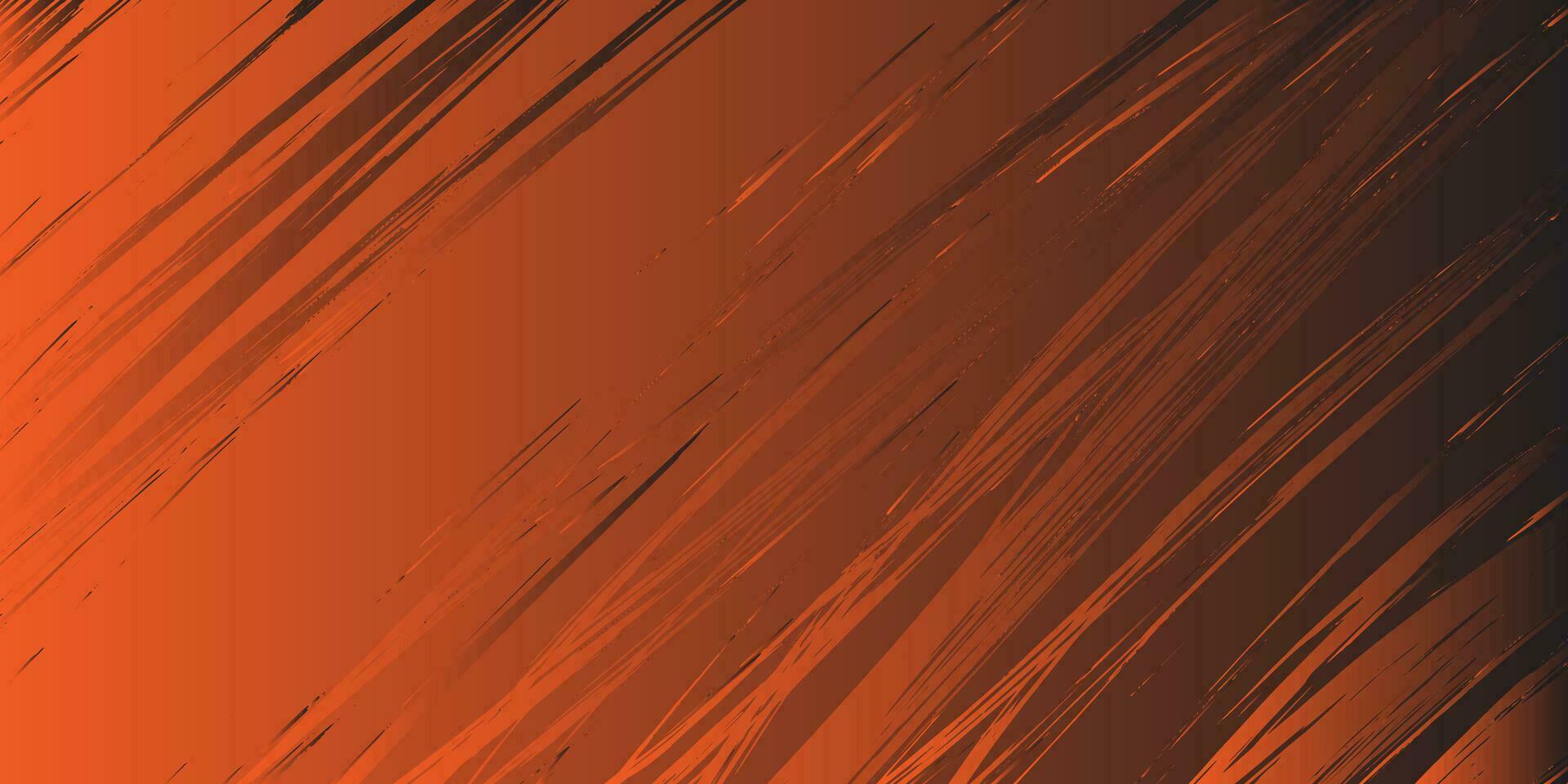 abstrakt bakgrund med svart och orange rader vektor