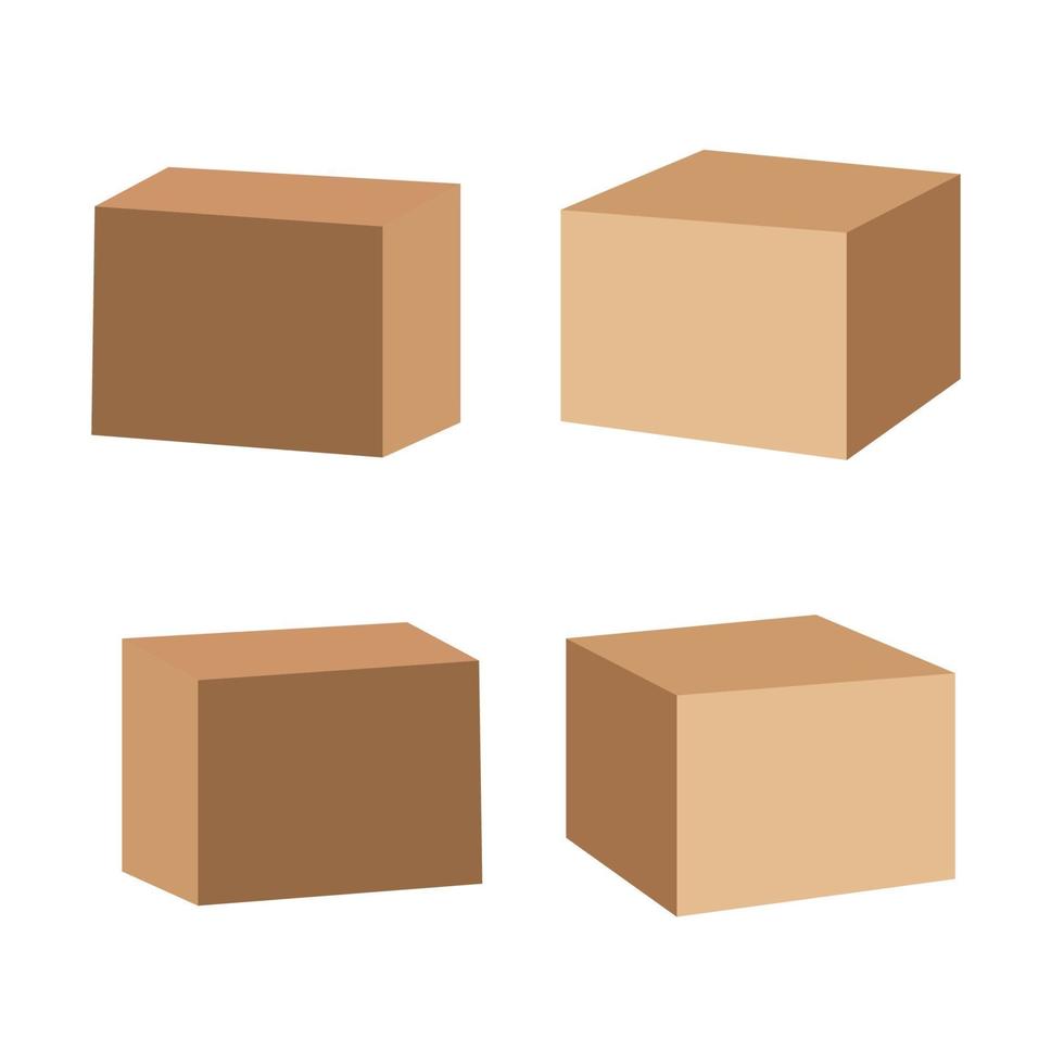 versand paket box vektor
