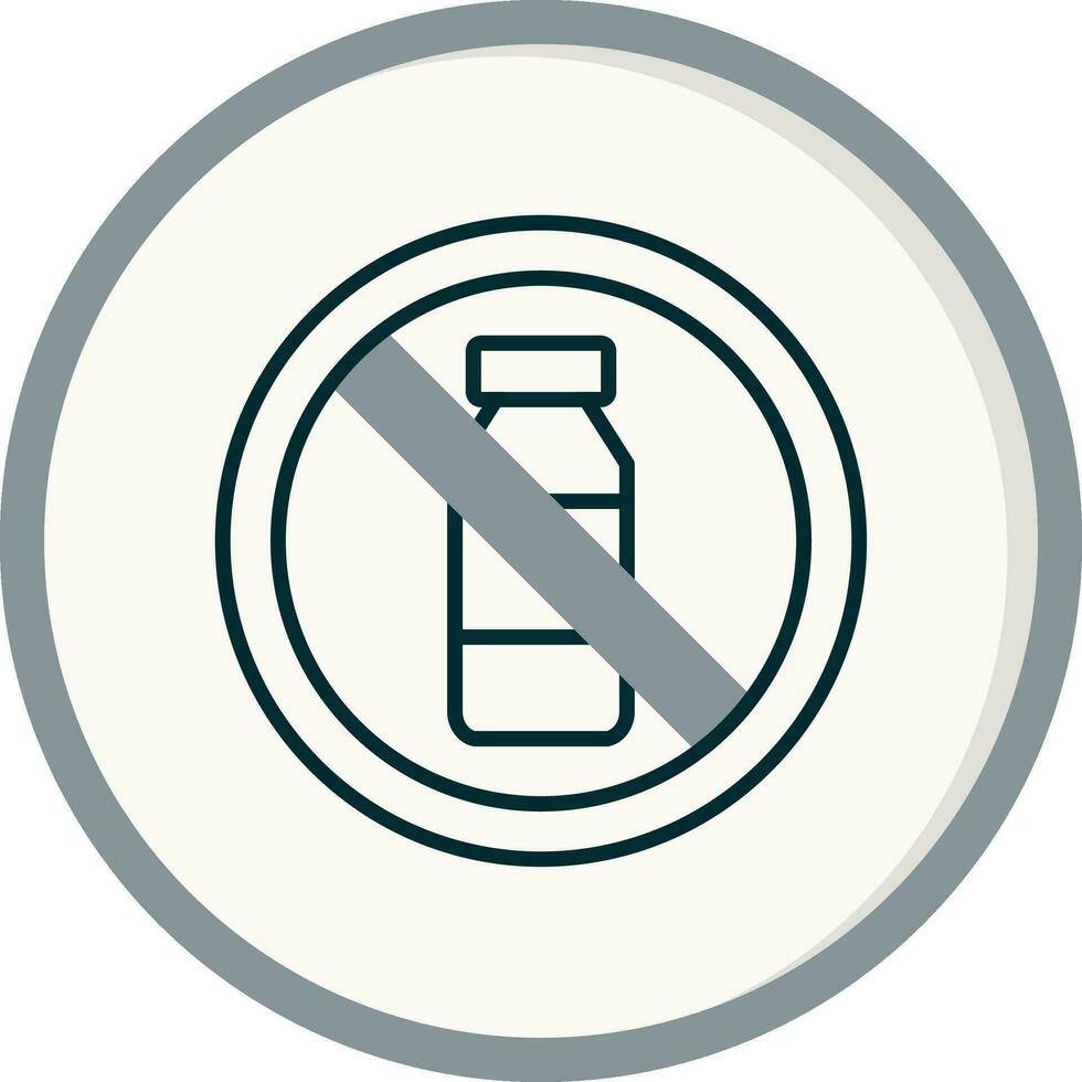 Nein Flasche Vektor Symbol