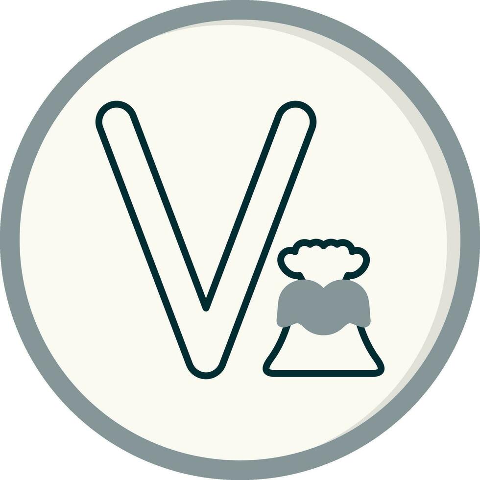 klein v Vektor Symbol