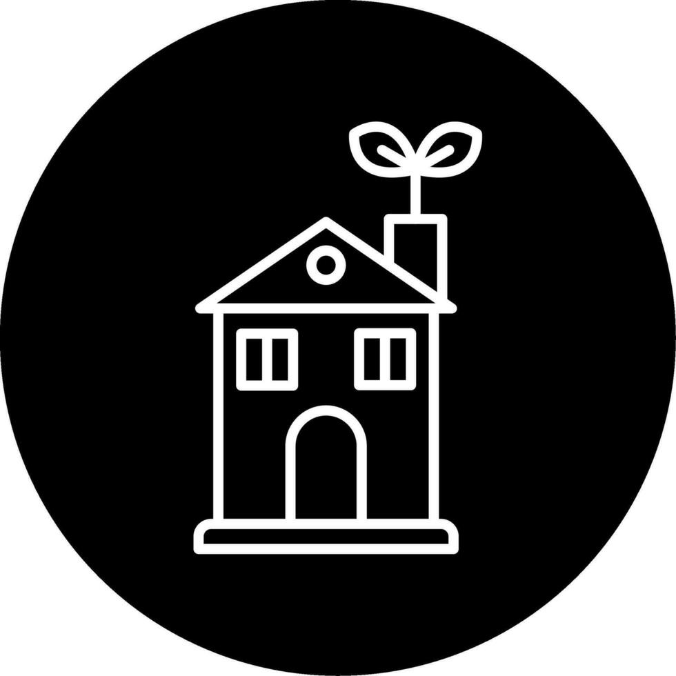 eco hus vektor ikon