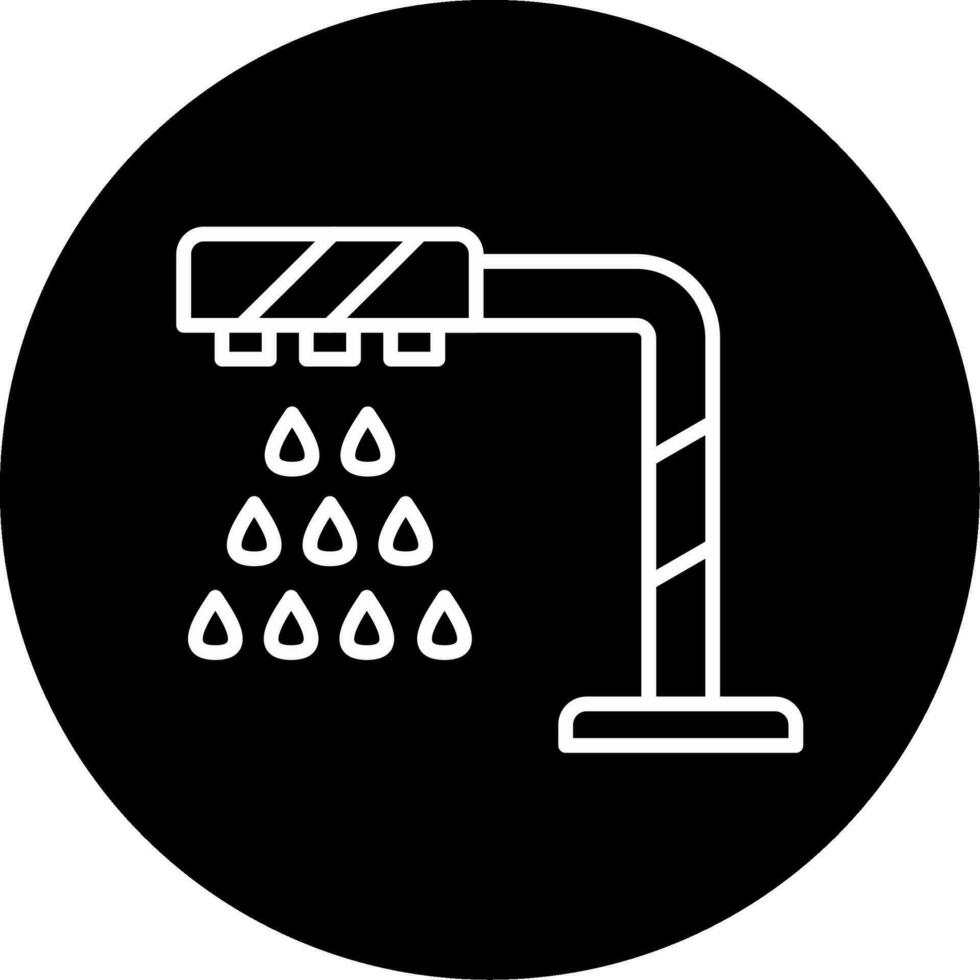 dusch huvud vektor ikon