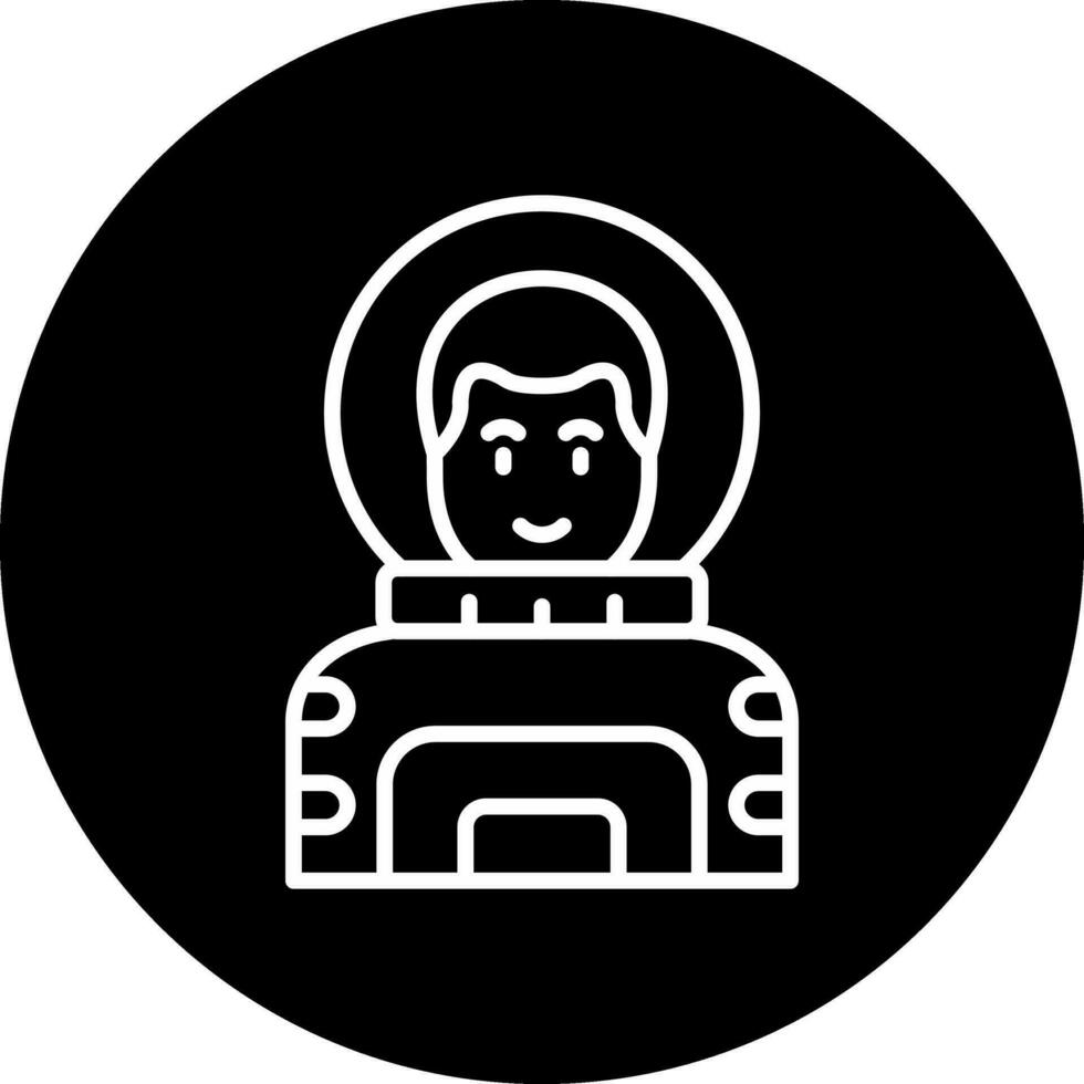 Symbol für Astronautenvektor vektor