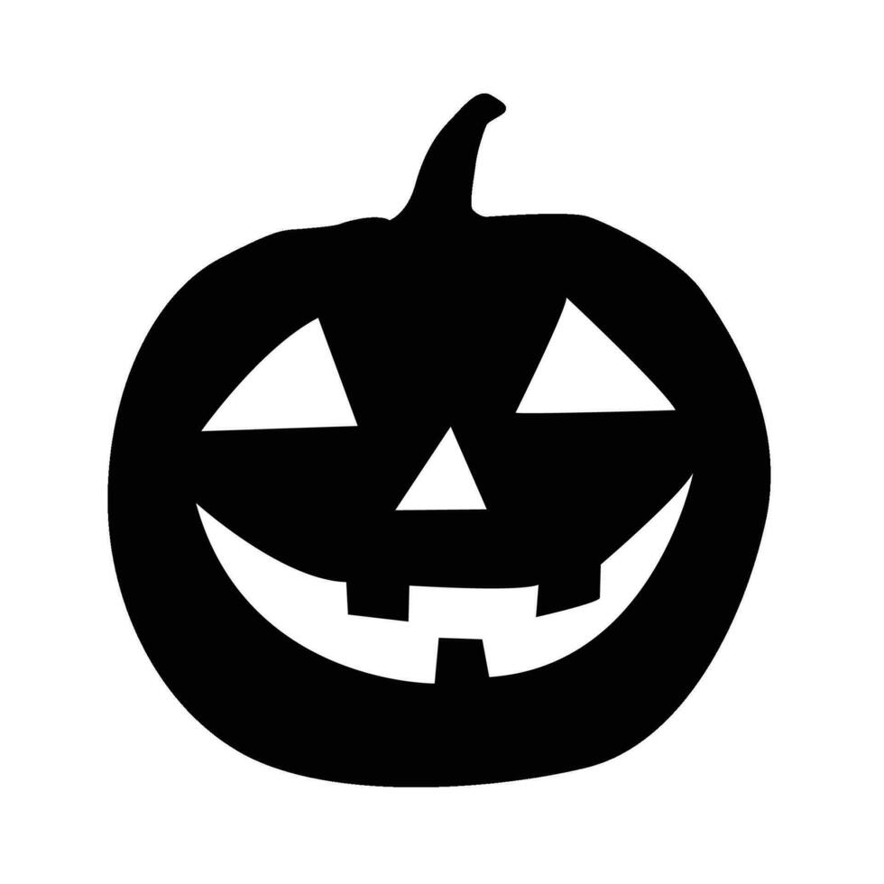 pumpa huvud halloween ikon vektor