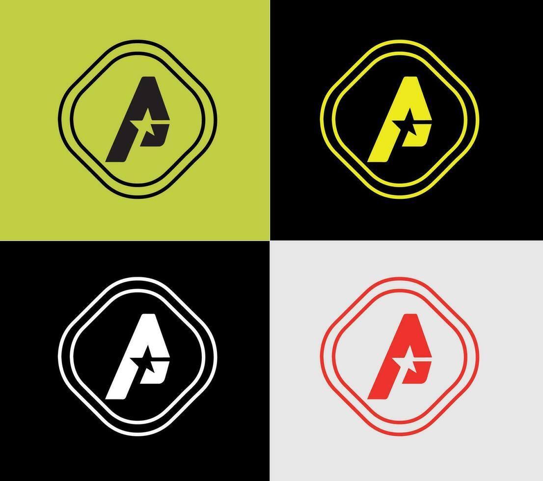 en brev företag logotyp, element Färg variation abstrakt ikon. modern logotyp, företag mall. vektor