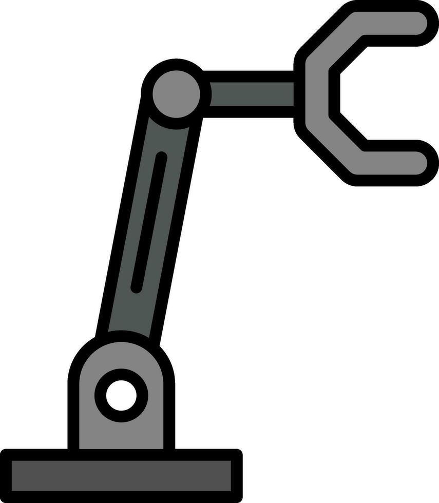 Roboterarm-Vektorsymbol vektor