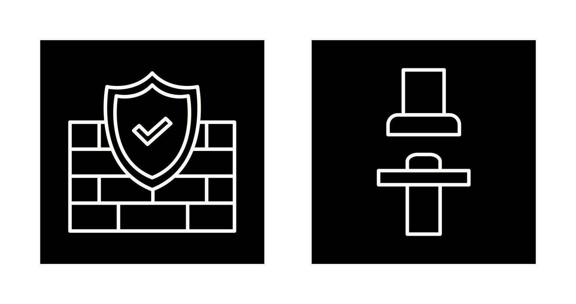 Firewall und Sitz Symbol vektor