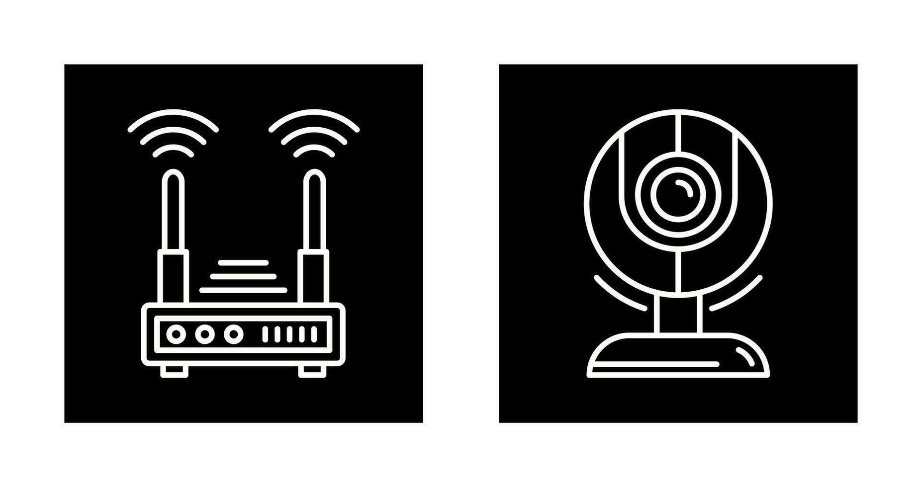 Router und Netz Nocken Symbol vektor