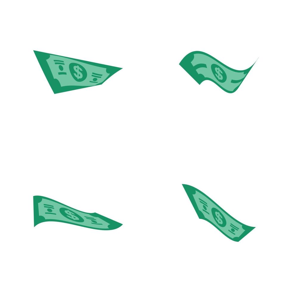 US-Dollar-Aktien-Banknoten-Symbol-Vektor-illustration vektor