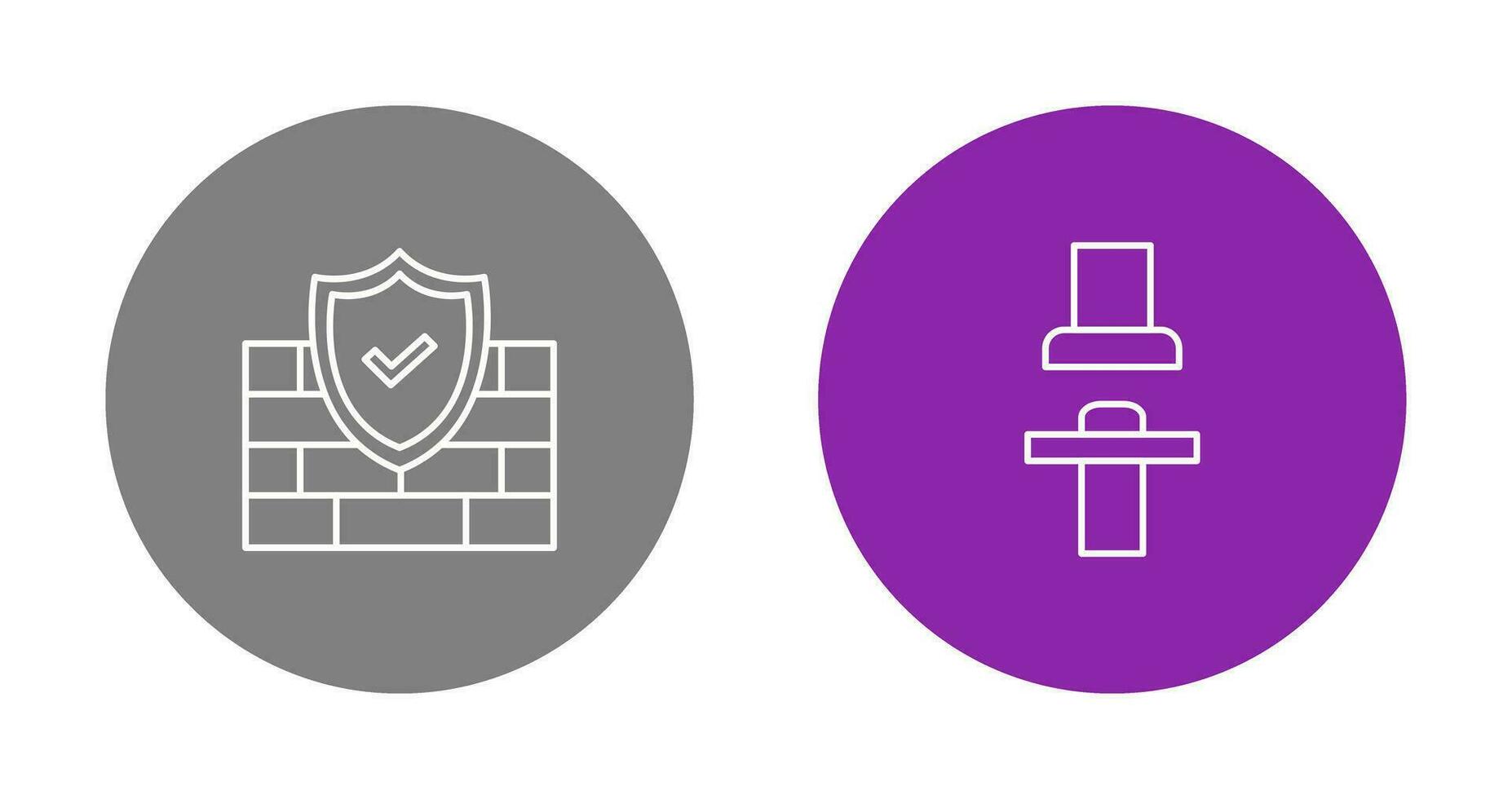 Firewall und Sitz Symbol vektor