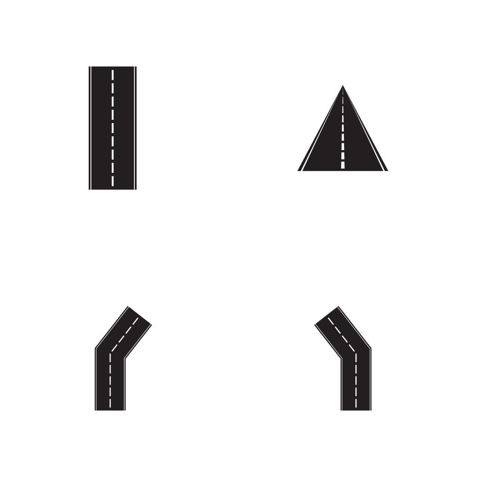 Straßensymbol isoliert auf weißem Hintergrund. vektor