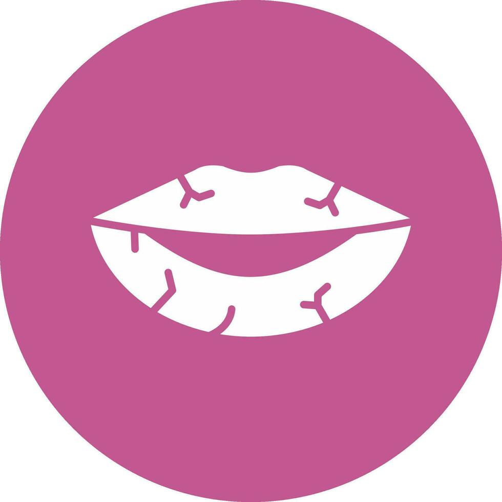 getrocknet Lippen Vektor Symbol