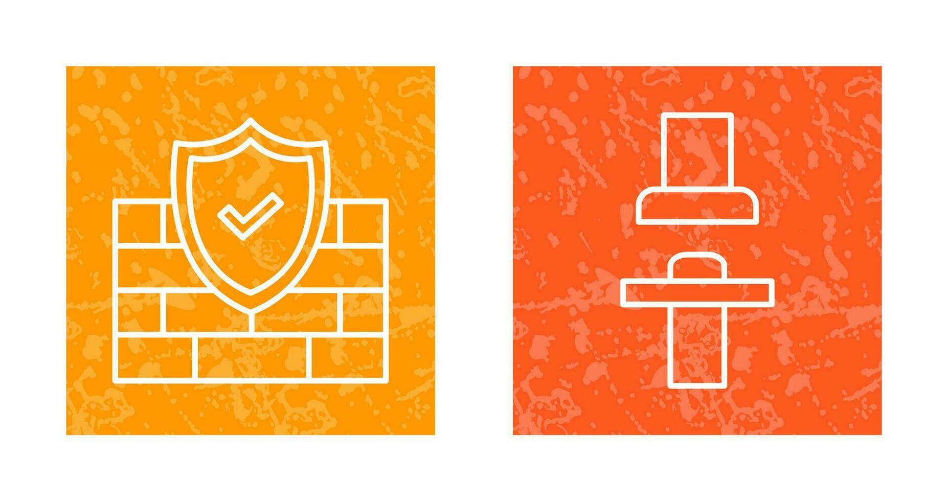 Firewall und Sitz Symbol vektor