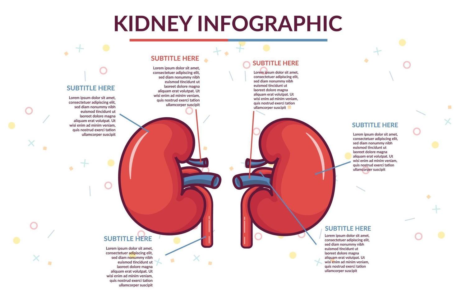 njure infographic vektor mall illustration