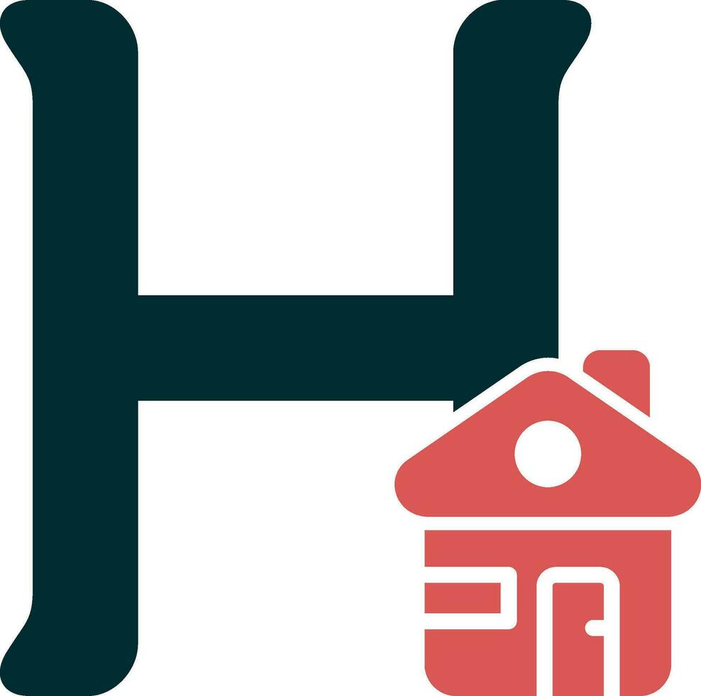 Hauptstadt h Vektor Symbol