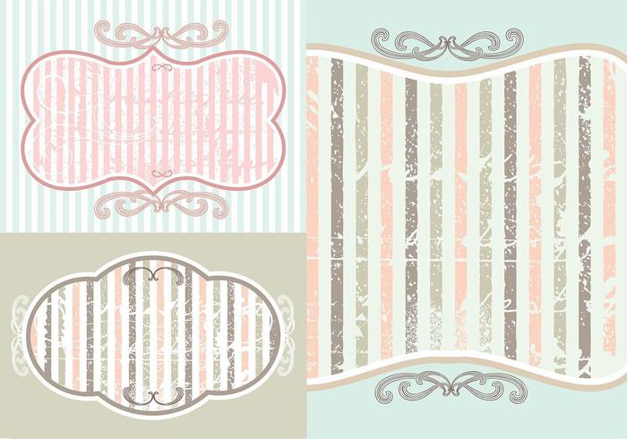 Vintage Hintergrund Wallpaper Vector Pack