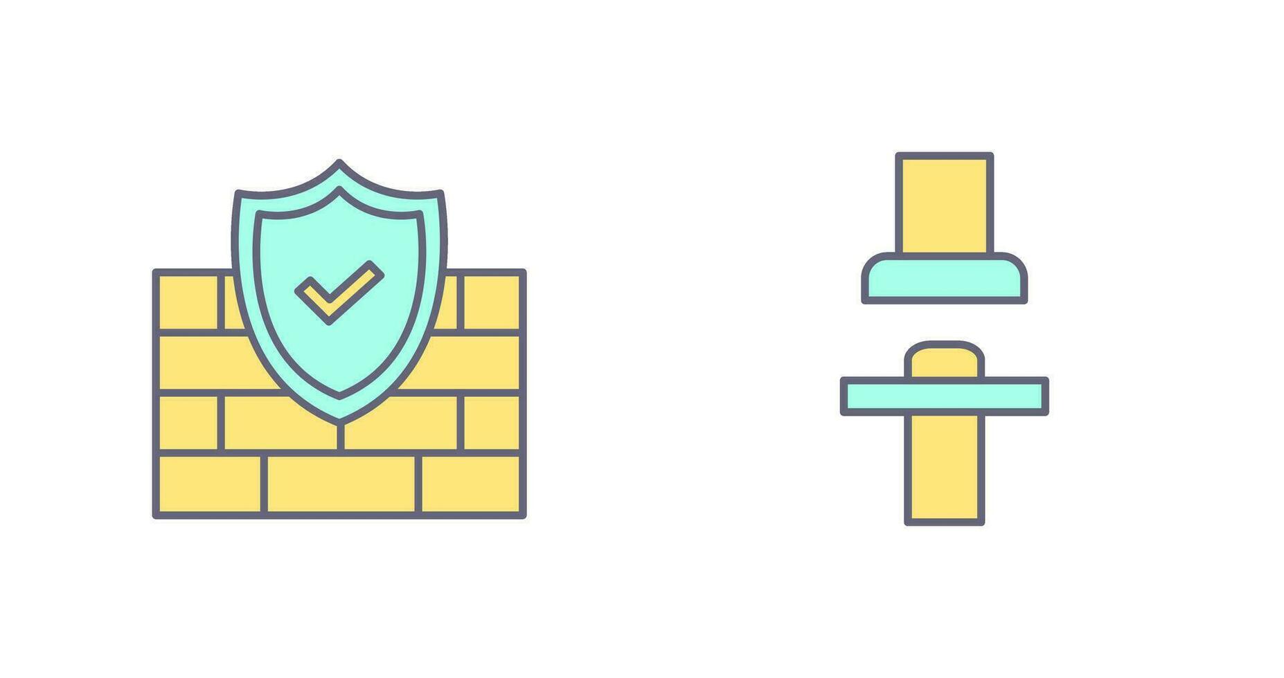 Firewall und Sitz Symbol vektor