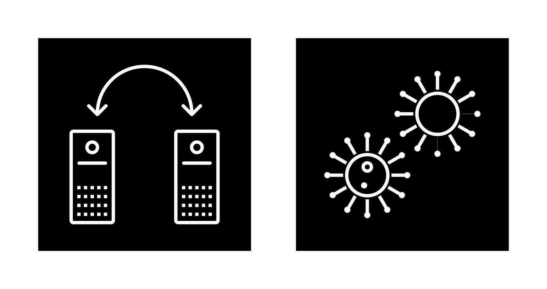 Virus und Netzwerk Dateien Symbol vektor